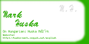 mark huska business card